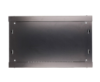 Extralink Szafka wisząca rack 6U 600x450 czarna szklane drzwi EX.7225 - 484915 - zdjęcie 4